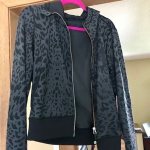 Lululemon leopard zip-up hoodie!